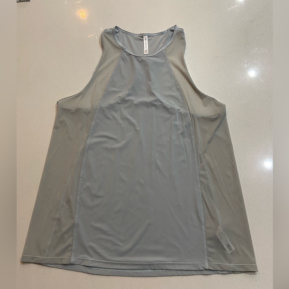 Athleta Racerback Athletic Tank Top Gray Size Medium